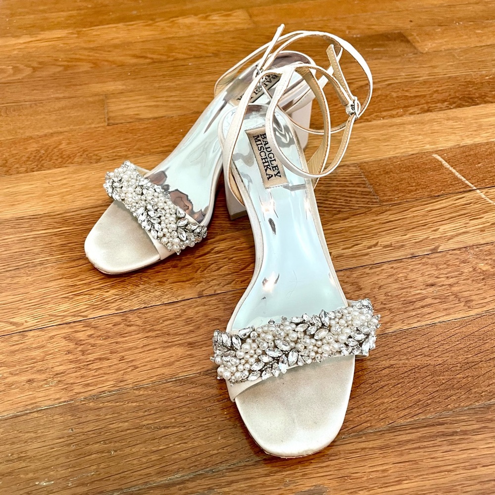Badgley Mischka Clara Bridal Shoes 7.5